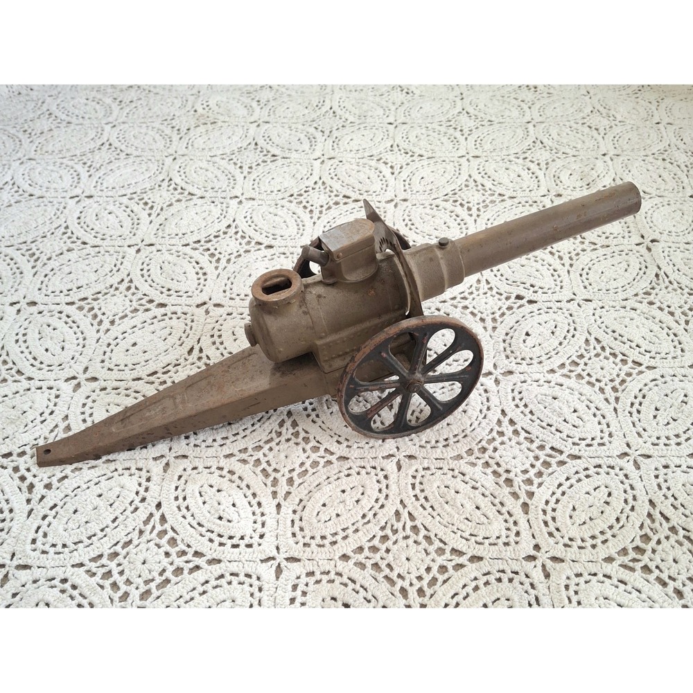 Antique Vintage Big Bang Cast Iron Toy Cannon 18"in